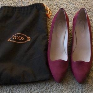 Tod’s Shoes | Brand New Suede wedge pumps